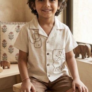 Abstract Print Kids Shirt